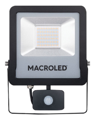 Reflector Led Macroled Con Sensor De Movimiento 30w Ip65