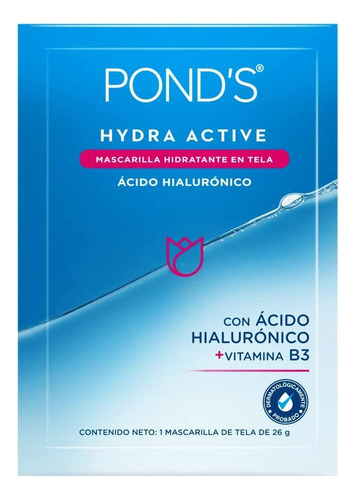 Pond's Mascarilla Hidratante Ácido Hialurónico Hydra Active