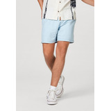 Shorts Jeans Masculino Em Viscose Com Amarração