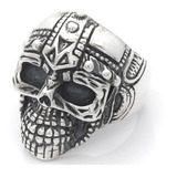 Anillo Skull Calavera Romana Plata 925 Rocker Biker