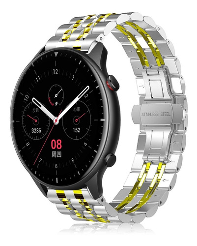 Correa Eslabones Acero Inoxidable Para Amazfit Gtr 2