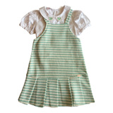 Conjunto Infantil  Gabriela Aquarela Vestido E Blusa