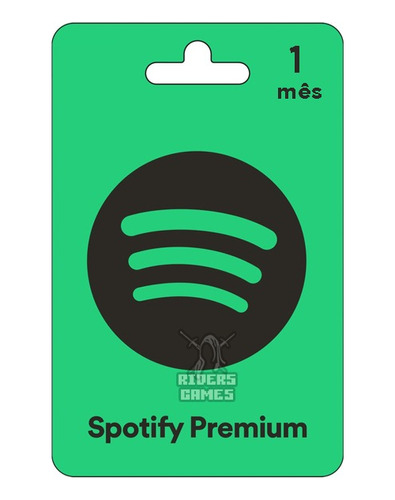 Card Vale Presente Pré-pago Spotify 1 Mês Digital Giftcard