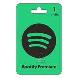 Cartão Presente Pré-pago Spotify 1 Mês Digital