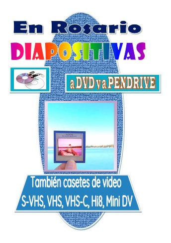 Digitalización Diapositivas A Dvd $ 2.000 X 10 Fotos Rosario