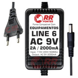 Fonte Ac 9v 2000ma Da Line 6 Compativel Com Pod Xt Live