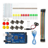 Kit Iniciante Placa Mega Ch340 Compatível Com Arduino Nfe