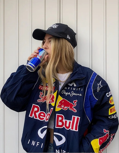 Sudadera Red Bull Navy Formula, Versión Con Estampado De .
