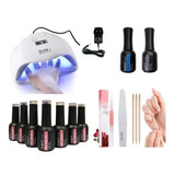 Kit Inicial X11 Cabina Led Uv 54w Gel Uñas Semipermanentes !