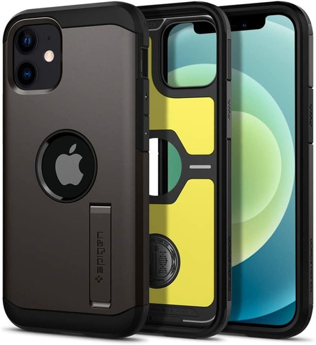 Funda Para iPhone 12 Mini Spigen Tough Armor Gunmetal