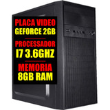 Computador Pc Gamer Intel I7 / Placa Video 2gb / Ssd 480gb