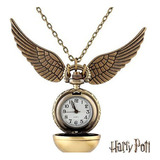 Collar De Reloj De Bolsillo Golden Snitch Quidditch