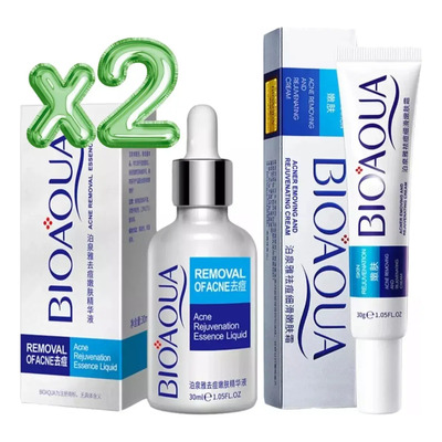 Bioaqua Pure Skin Kit Crema + Sérum Tratamiento Antiacné y Manchas Todo Tipo de Piel | MercadoLibre