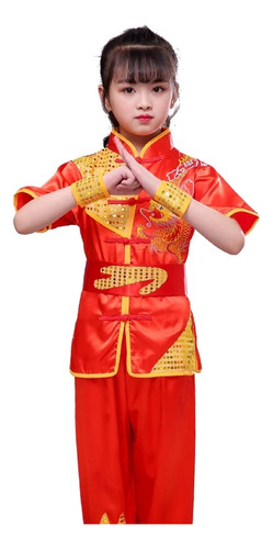 Uniforme Wushu Tai Chi, Roupas Infantis De Kungfu, Performan