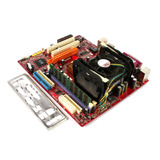 Vintage Loaded Pc Chips M963gv Motherboard Pentium 4 + 5 Vvc