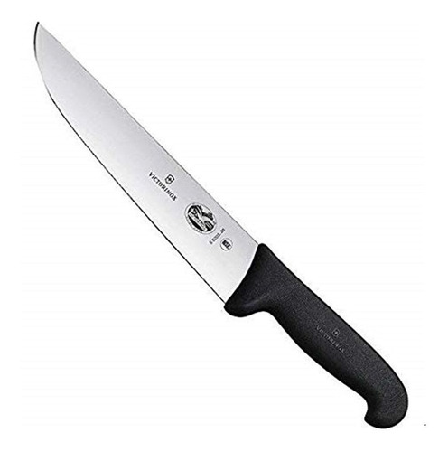 Cuchillo Profesional Con Mango Fibrox De 20 Cm Victorinox 5.5203.20, Color Negro