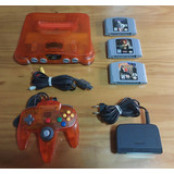 Nintendo 64 Orange Fire Americana