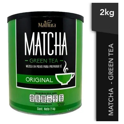 Te Matcha Green Tea 1 Lata De 2kg Marca Mathura | Envío gratis