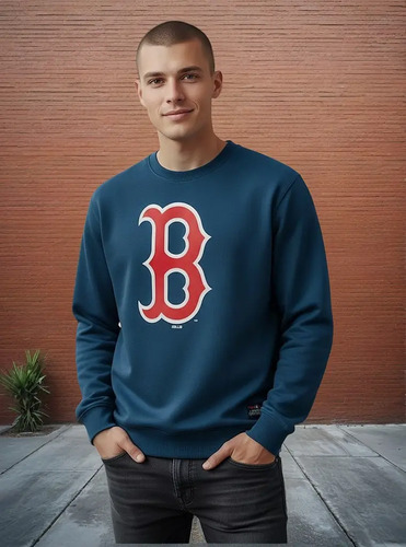 Sudadera Mlb Red Sox Hombre Deportivo