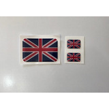 Adesivo Bandeira Land Rover 3x8 + 2 P/ Placa Carro Resinado