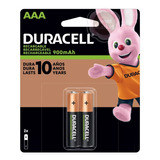 Pila Recargable Aaa 900 Mah Duracell Blister X 2 Unidades