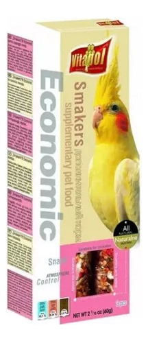 Golosina Snack Para Ave Ninfa Loro Cacatua Vitapol 2 Barra