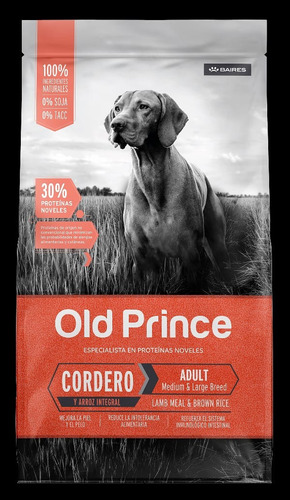 Old Prince Novel Cordero Y Arroz Adult M&l X 15 Kgs