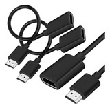 Saitech It 2 Pack 19 Pin Macho A Hembra Cable Extensión Hdmi