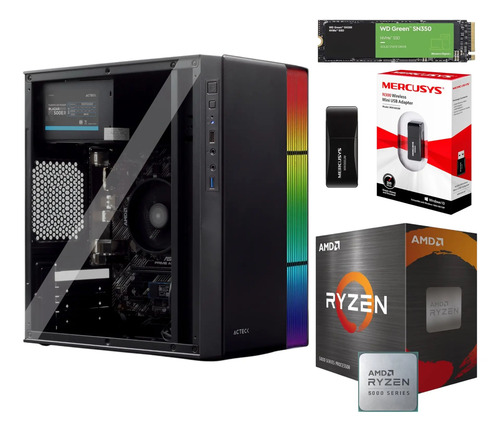 Pc Gamer Cpu Amd Ryzen 5600g Ram 32gb Ddr4 240gb Ssd Wi-fi