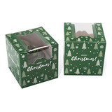 Bssay 20 Cajas Para Cupcakes De Navidad Individuales Con Ins