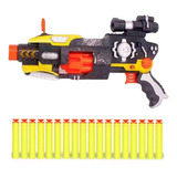 Arma Brinquedo Lança  Automática Pistola + 20 Dardos