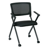 Office Star - Silla Plegable Con Respaldo Y Asiento