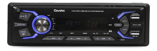 Autoestéreo Para Auto Coustic Co-200 Con Usb, Bluetooth Y Lector De Tarjeta Sd