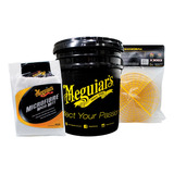 Kit De Lavado Meguiar´s Cubeta Negra, Grit Guard Y Guante