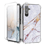 Funda Clatuk Marmol Tpu Para Galaxy A54 Lila