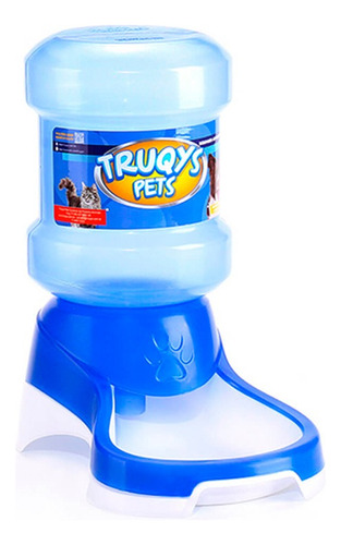 Bebedouro Automático Gato Cachorro Galão 2l Truqys Pets Azul