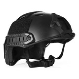 Casco Tactico Fast Emerson Negro Airsoft Gotcha Moto