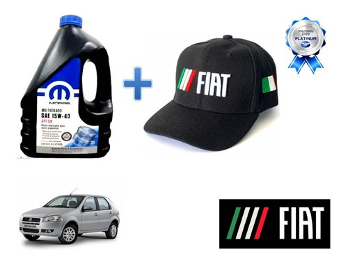 Garrafa Aceite Mopar + Gorra Fiat Palio Sedan 2001 A 2006