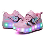 Zapatos Patines Led For Niños Y Niñas