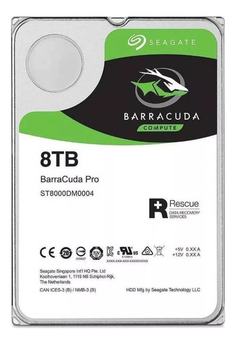 Disco Duro Interno Seagate Barracuda Pro St8000dm004 8tb