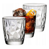 Juego De 8 Vasos De Vidrio Diamond Bormioli Italia 390ml