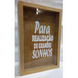 Quadro Cofrinho Mdf 32x22 Para Realização De Grandes Sonhos