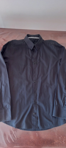 Camisa Negra Marca Tascani Talle M
