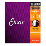 Cuerdas Para Guitarra Acústica Elixir 12/53 Bronce 16052 