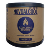 Álcool Em Gel Acendedor Barrica 7 Kg Novoalcool