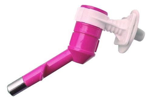 Bebedouro Automático Cães Cachorros Bico Bilha Garrafa Pet Cor Rosa