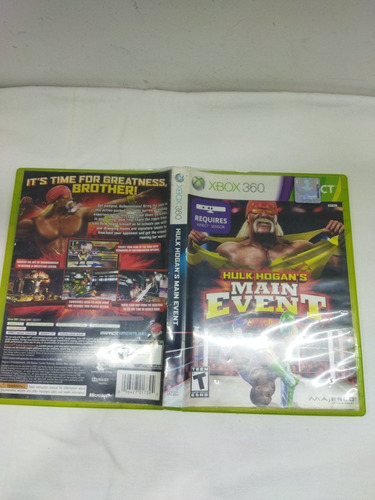 Hulk Hogan's Man Event Xbox 360 Original. Usado