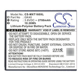 Batería P/ Motorola Compatible Gk40 Cameron Sino Mxt160xl