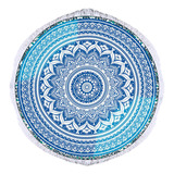 Toalla De Playa Con Tapiz Redondo (7 #mold), Diseño Boho Gyp