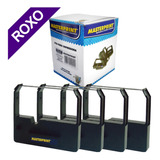 4 Fita P/ Impressora Erc 03 Erc03 Roxo Bematech Mp20mi Mp10